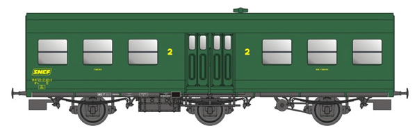 LS Models MW31908 - 2nd class passenger car type B6 of the SNCF